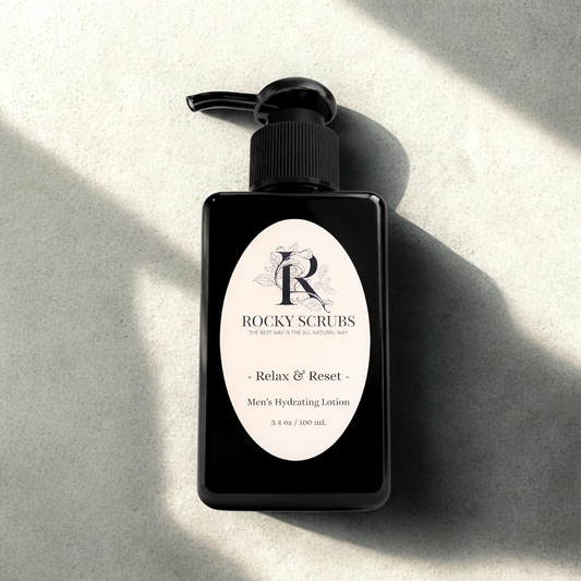 Relax & Reset – Men’s Hydrating Lotion (Nourish, Restore) • Smooth, Lasting hydration