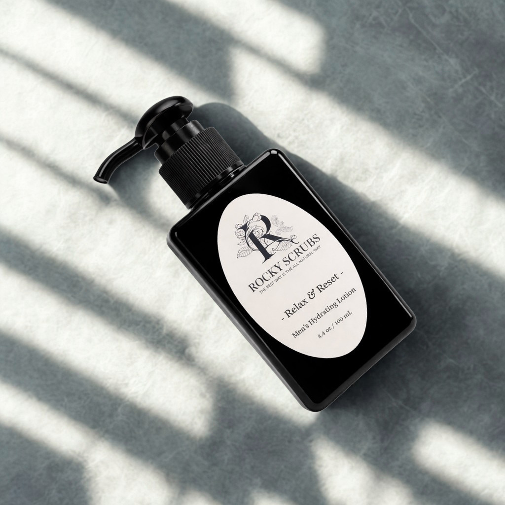 Relax & Reset – Men’s Hydrating Lotion (Nourish, Restore) • Smooth, Lasting hydration