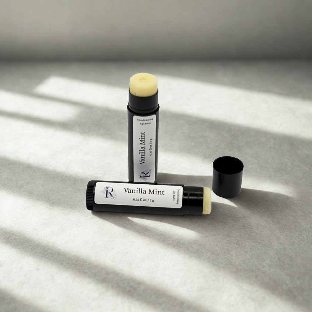 Vanilla Mint Lip Balm – Lip Treatment (Softening, Repairing) • Smooths dry, chapped lips for a healthier-looking finish